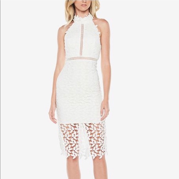 bardot dress white